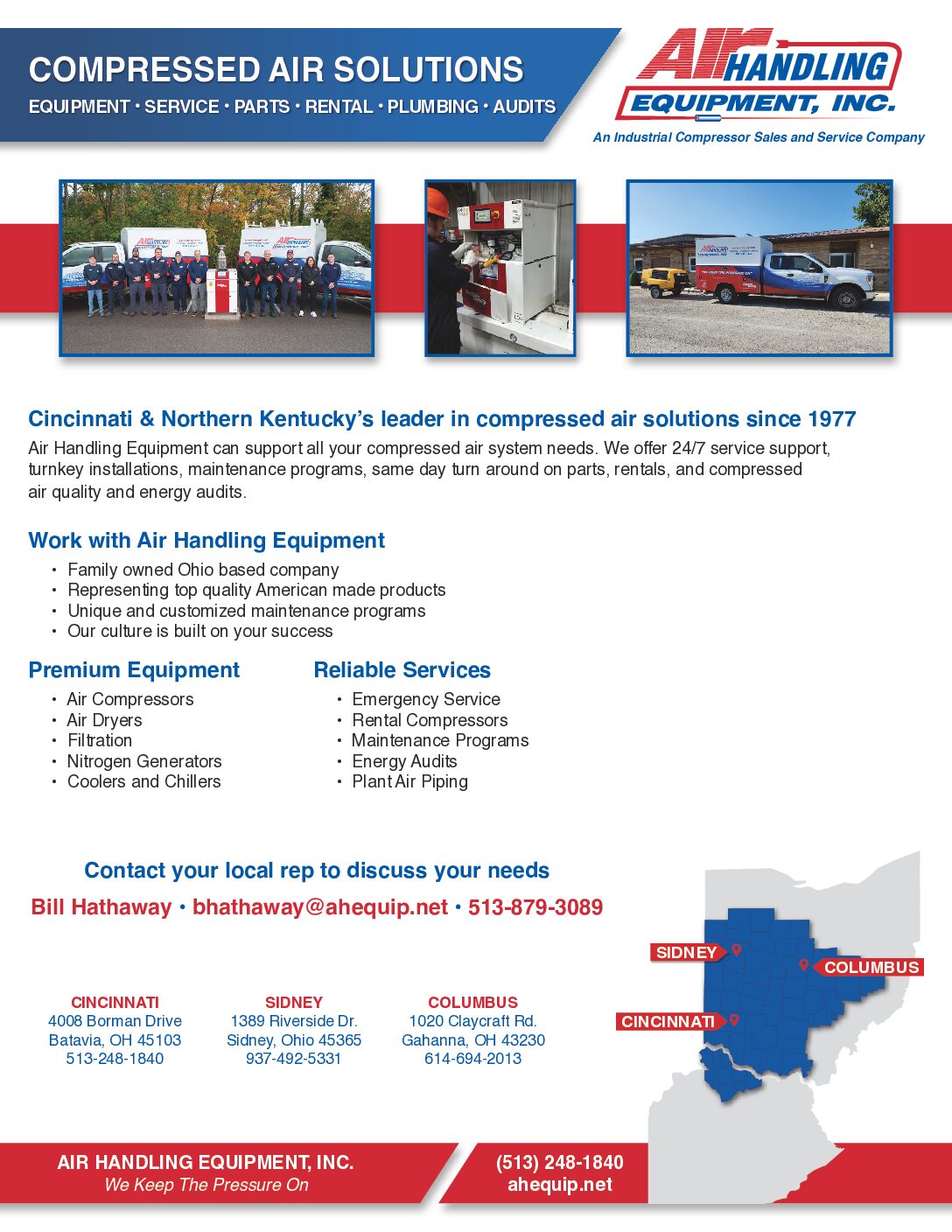 Local Sales-Service Flyer (Cincinnati & Northern Kentucky)